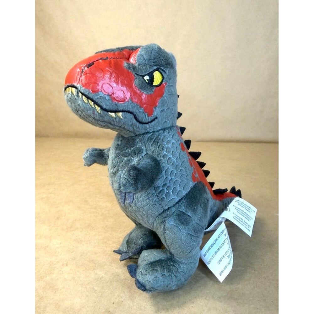 Jurassic World Dominion Carnotaurus Plush - 7" Small Stuffed Dinosaur Toy